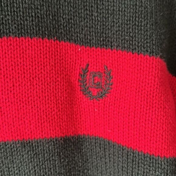 Chaps size large (14/16) youth boys black/red sweater. - Picture 2 of 5